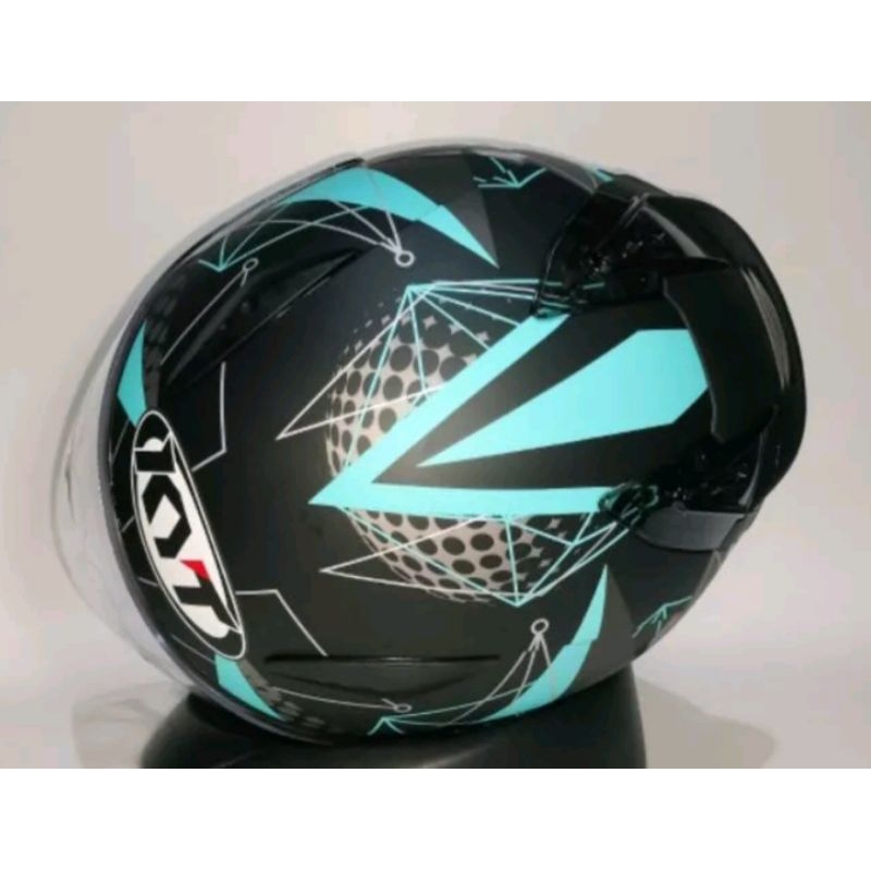 HELM KYT GALAXY FLAT R MATRIX MATT BLUE