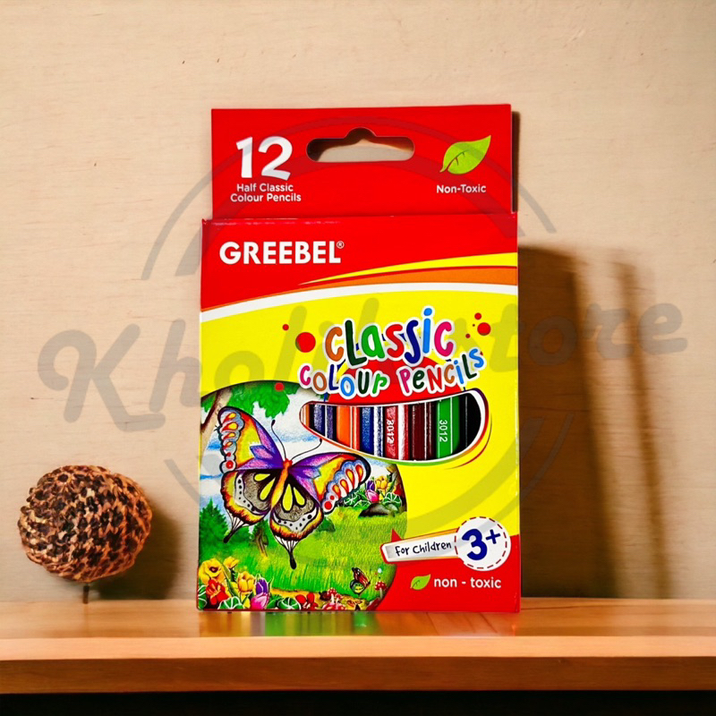 

Pensil Warna Pendek 12W Greebel Classic