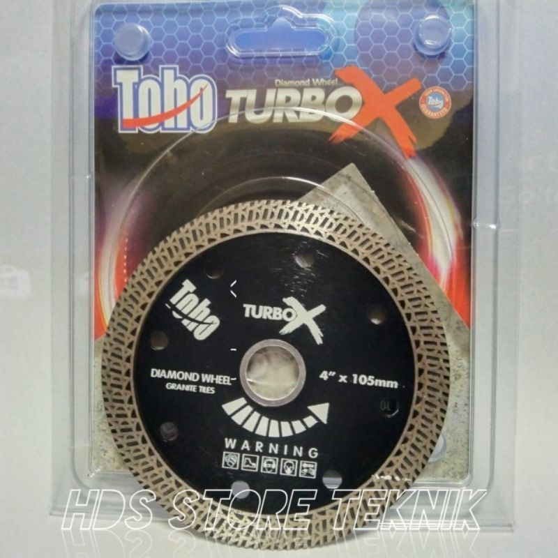 Mata Gerinda Pisau Potong Keramik Granit Marmer TOHO TURBO X 4 inch Diamond Wheel ORIGINAL