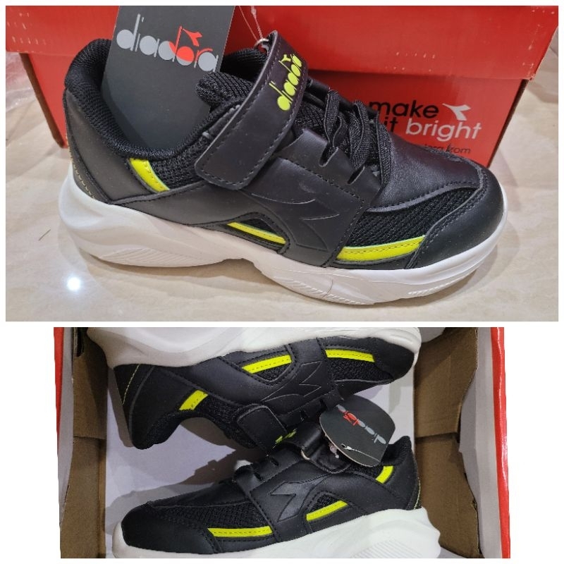Diadora Eugene JR sepatu sekolah hitam ORI COUNTER
