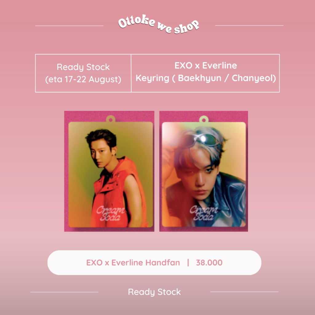 EXO x Everline Keyring ( Baekhyun / Chanyeol)
