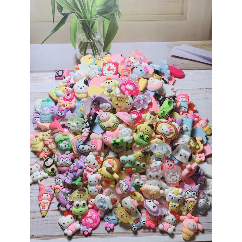 Clay Resin Karakter Tanpa Lubang Mix Random