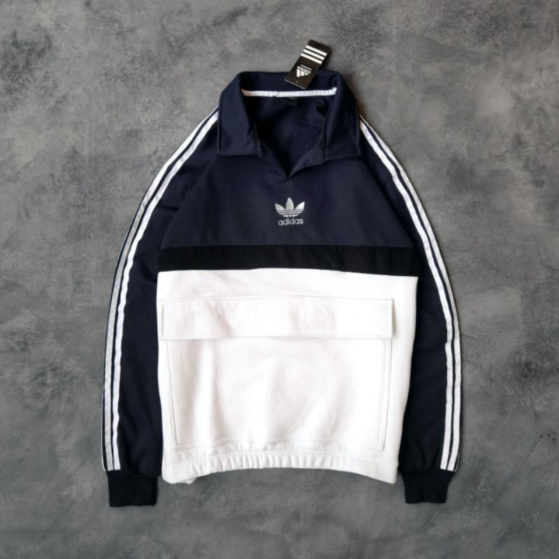 JAKET HOODIE RUGBY ADIDAS VINTAGE ANORAK