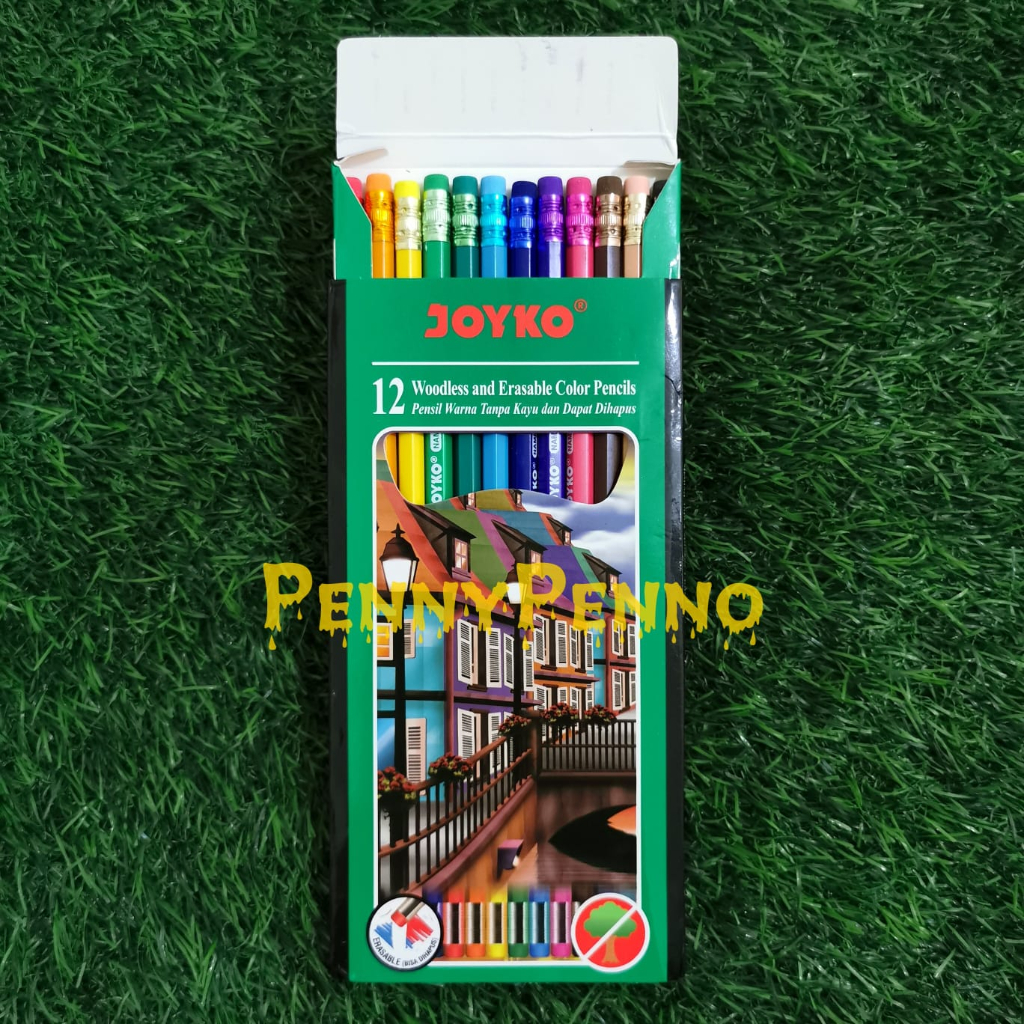 

Pensil warna Joyko Panjang isi 12 (ada penghapus diatas)