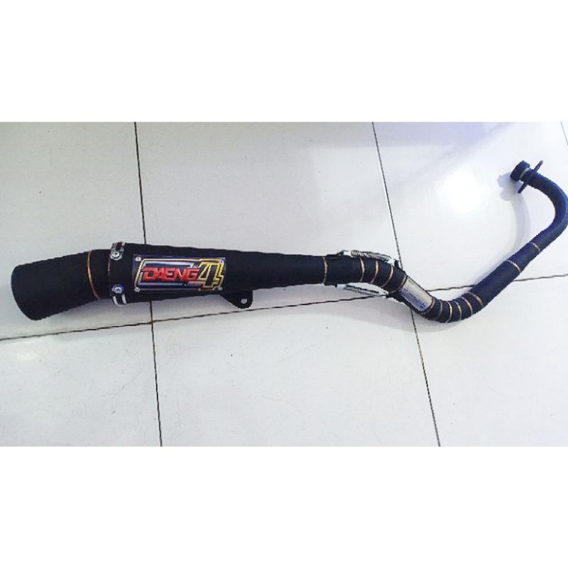 Daeng Sai4 Black Edition Exhaust Pipe Conical Big Tip Mio Sporty  Daengsai4 Daeng4 DS4