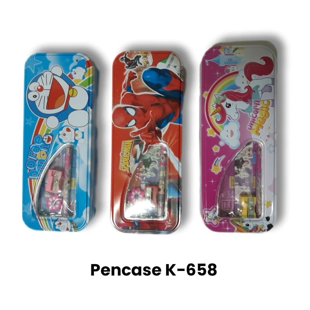 

Tempat Pensil Kaleng Set Isi Study Set Karakter