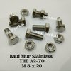 baut mur stainless m8x20 baut mur hexagon stainless m8 x 20 mur baut stainless 8x20 mur baut stainle