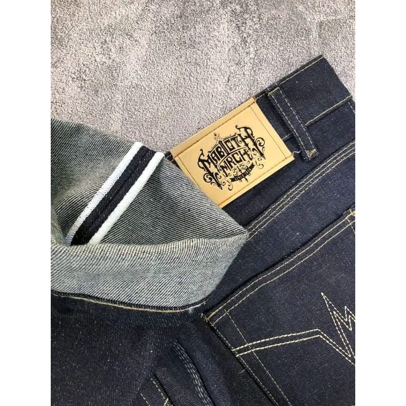 celana panjang denim kaku