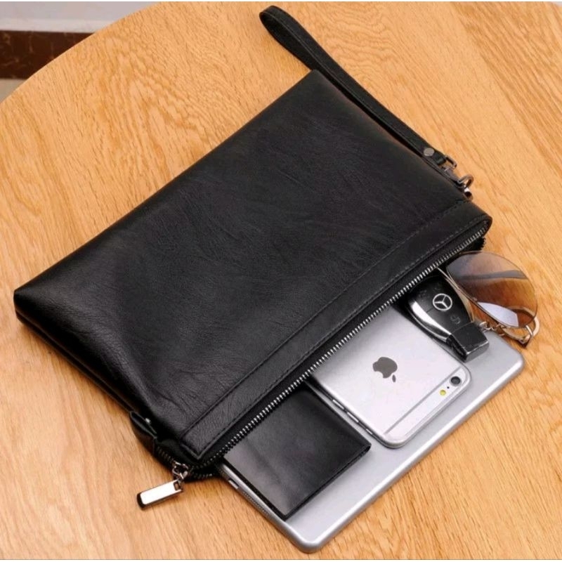 CUCI GUDANG Business Tas Clutch Dompet Tas genggam pria wanita Clutch roxy 2025