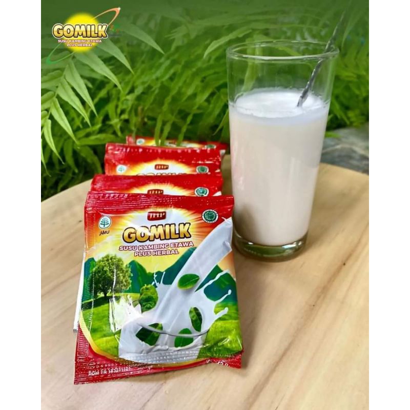 

Gomilk Sachet susu kambing Etawa plus herbal