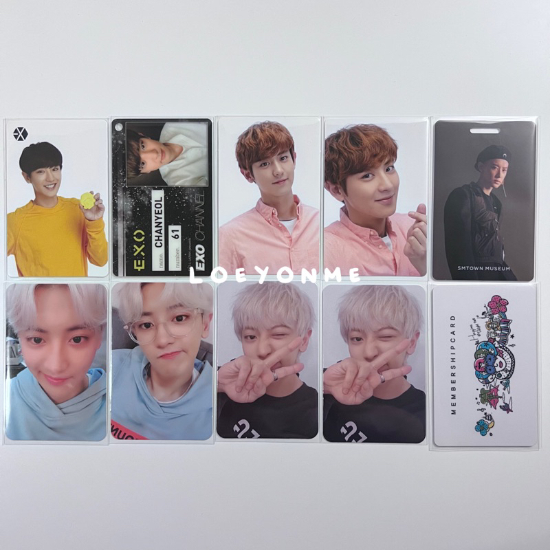 EXO Chanyeol Photocard Non Album (Celebrity CUM CAFE / SMTOWN Museum Photo Ticket / EXO-L ACE Fanclu