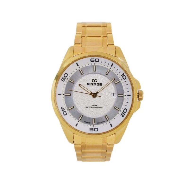Jam Tangan Pria Mirage 8731M Gold Original Japan