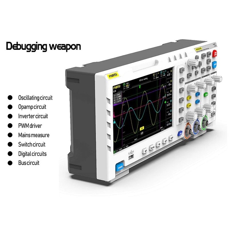 FNIRSI Digital Oscilloscope 2 in 1 Dual Channel 100MHz 1 GSa/s - 1014D