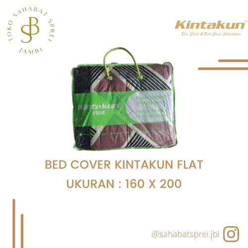 BEDCOVER SET KINTAKUN UKURAN QUEEN (160X200) FLAT