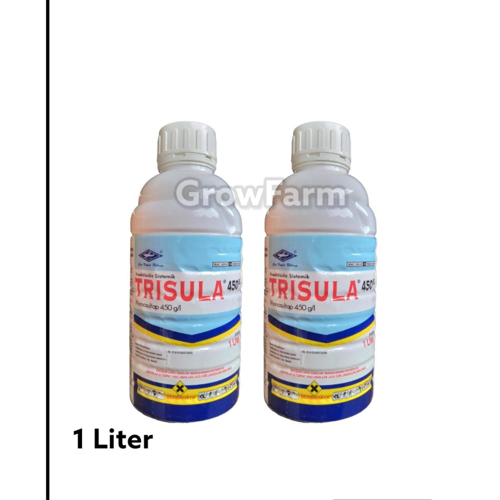TRISULA 450 SL 1 Liter Insektisida Sistemik Monosultap 450 g/l Basmi Hama Ulat Grayak Kutu daun Hama