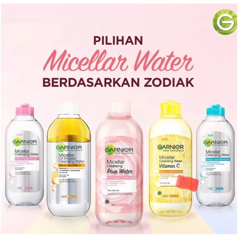 

[READY] GARNIER MICELLAR WATER | MICELLAR WATER GARNIER PINK | MICELLAR WATER GARNIER ROSE | MICELLAR WATER GARNIER BIRU | MICELLAR WATER GARNIER VITAMIN C | MICELLAR WATER GARNIER OIL INFUSED | MICELLAR WATER NON ALKOHOL | MICELLAR WATER KULIT BERMINYAK