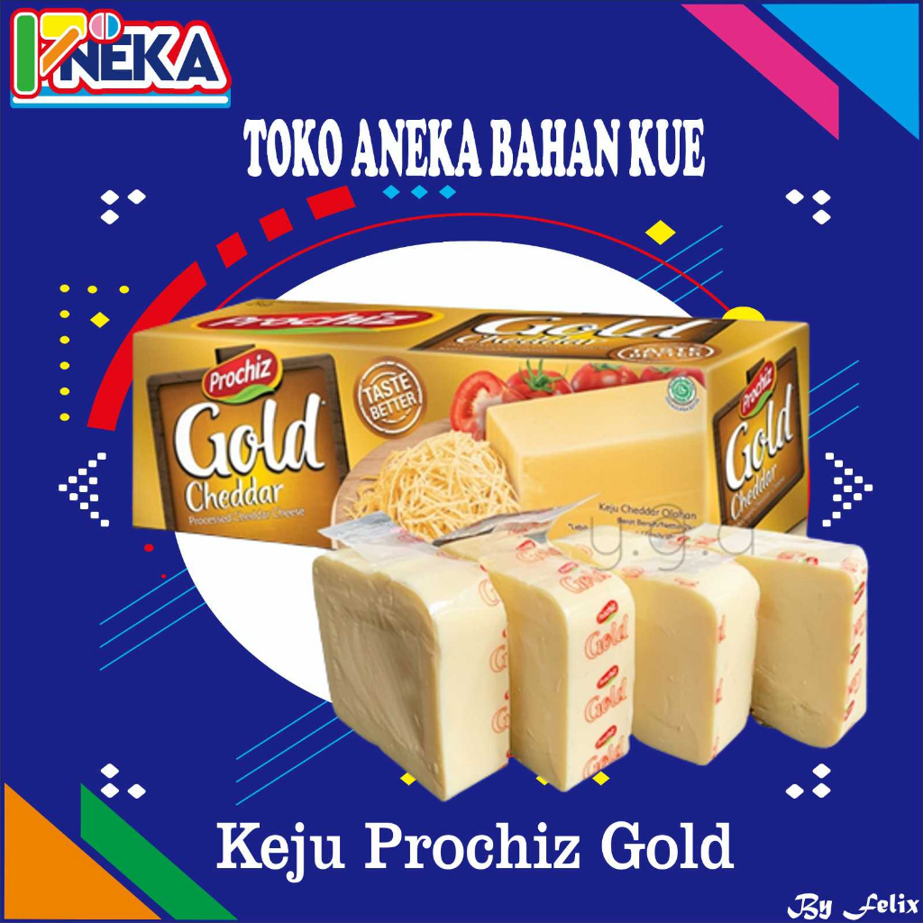 

Keju Cheddar Prochiz Gold Repack 250gr