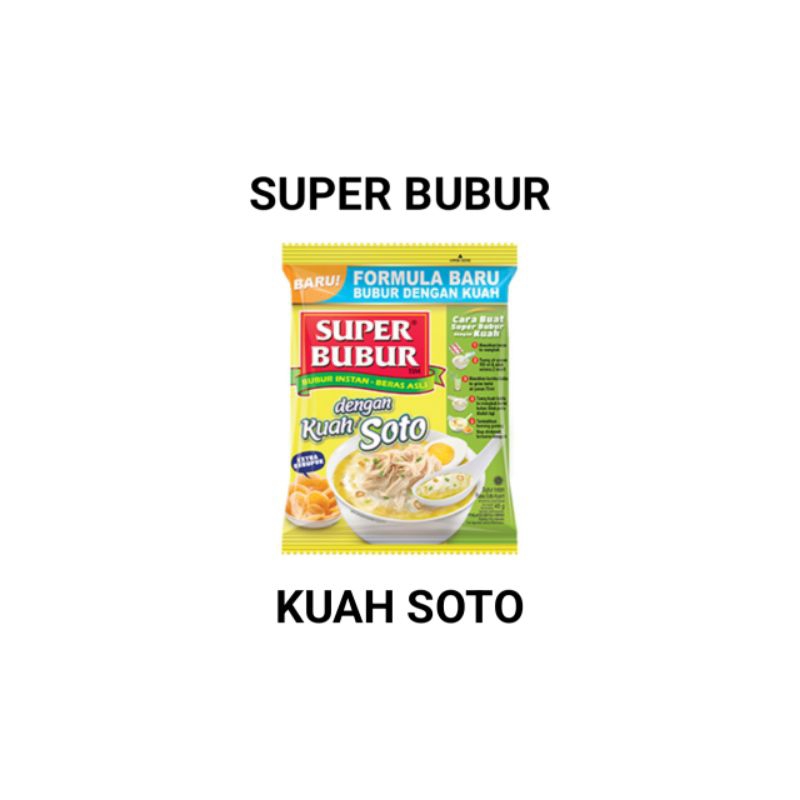 

Super Bubur Kuah Soto 1pcs
