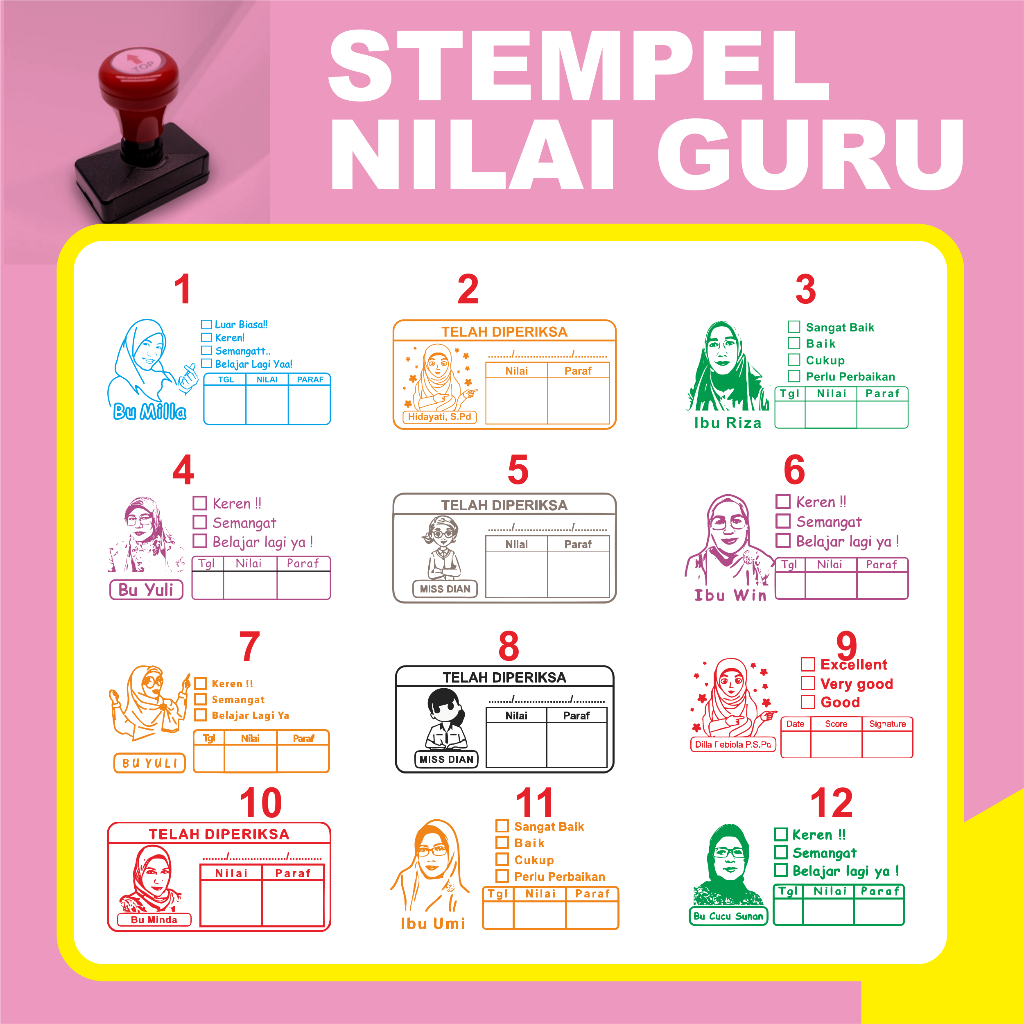 

STEMPEL Nilai Guru / Penilaian guru bisa pakai foto
