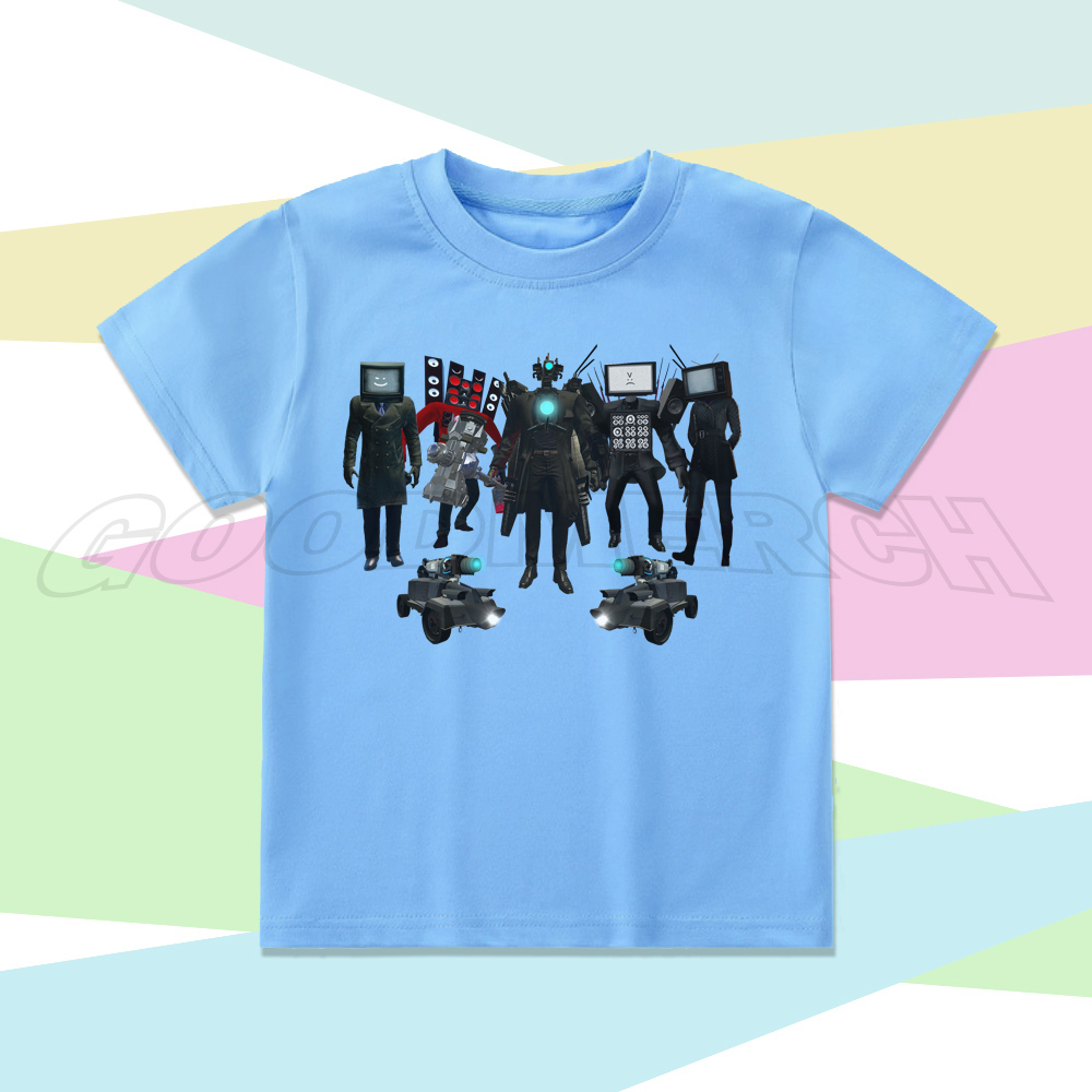 [FREE NAMA] KAOS ANAK NEW UPGRADE CAMERAMAN TV MAN TV WOMAN SPEAKERMAN SKIBIDI TOILET 50