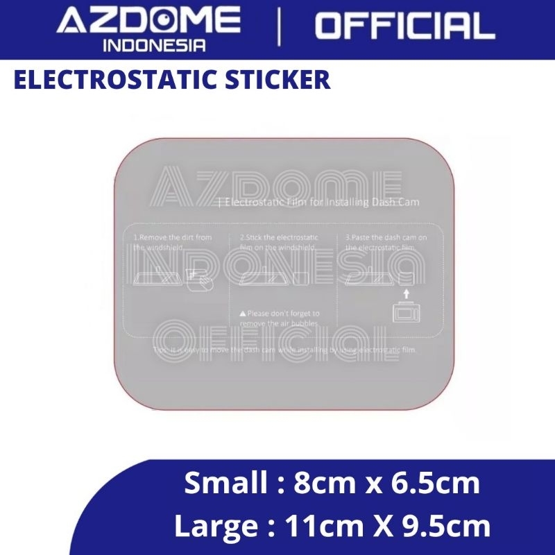 Azdome Static Sticker for Dashcam