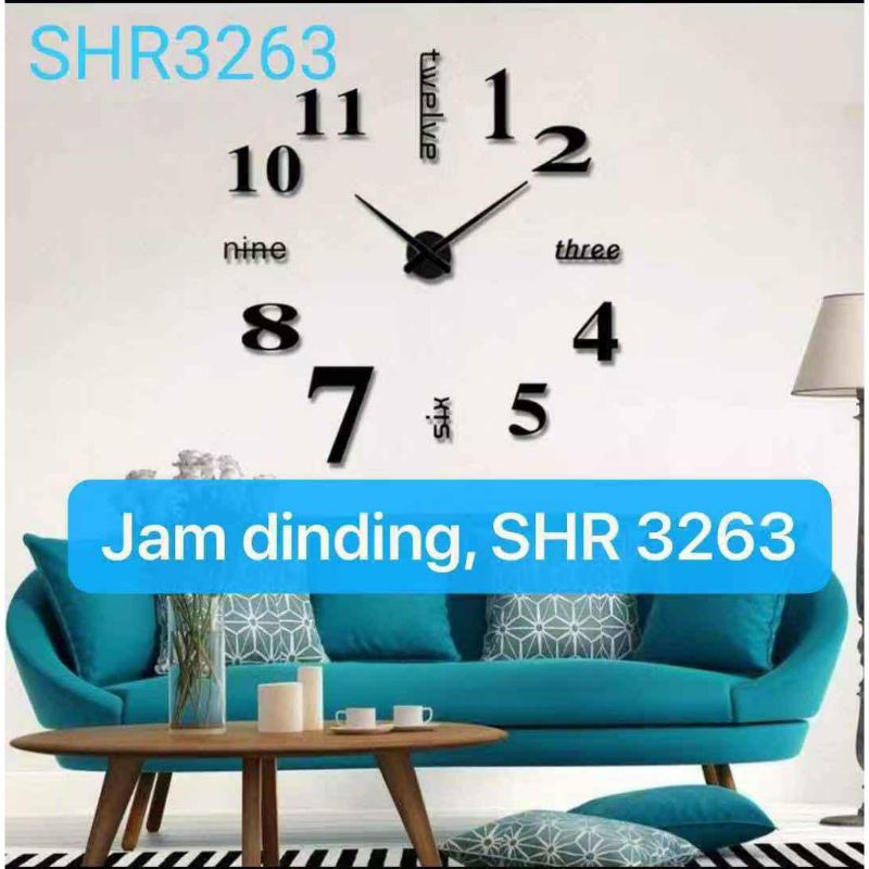 Jam dinding arstetik 80-130cm / Jam dinding unik