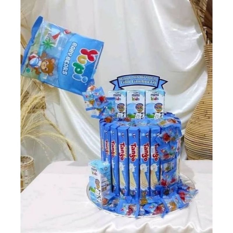 

snack tower permen tumpah | cake snack | cakeultah