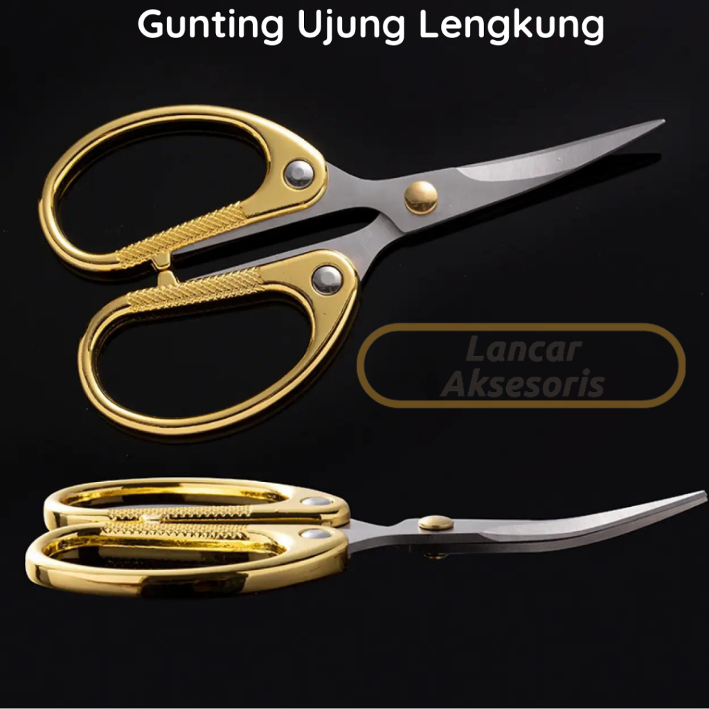 

tyvf Gunting Tajam Ujung Lengkung Hh Quality Serbaguna Multifungsi / Gunting Aplikasi Bordir /