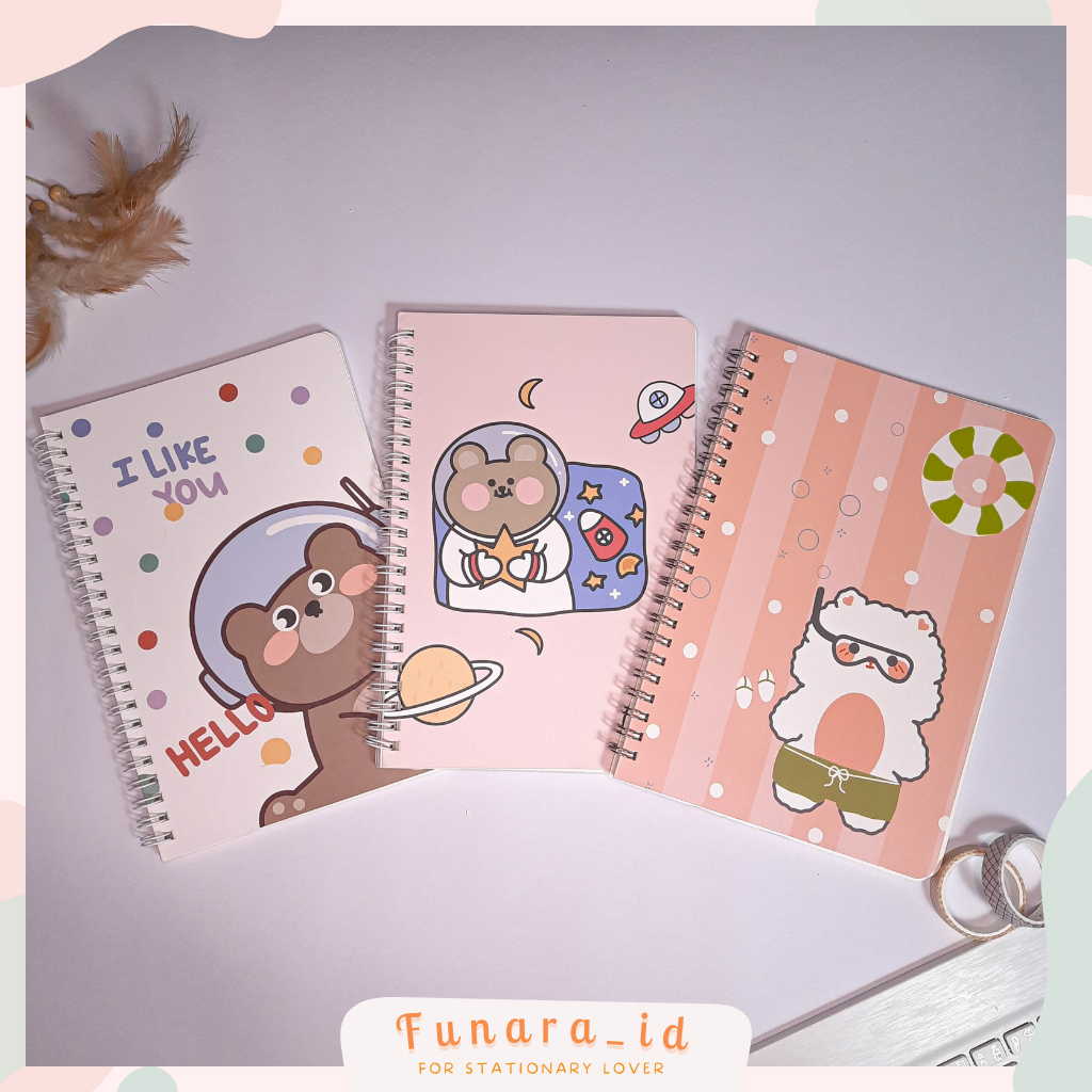 Notebook A5 / Notebook Lucu / Notebook Ring / Notebook Mini / Notebook Aesthetic