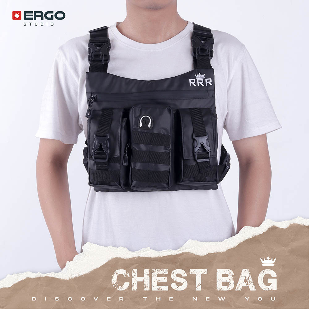 Tas Rompi Motor Tactical Chest Bag Touring Ojol Anti Maling Anti Air