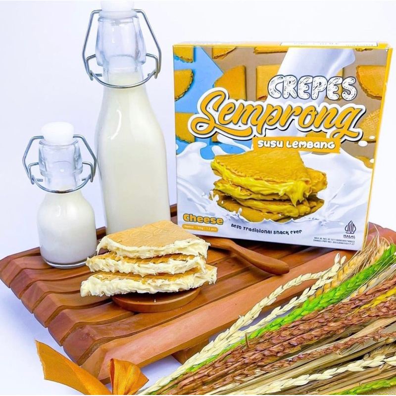 

Crepes Semprong Susu Susu Lembang 1 Box isi 12 Keping Khas Bandung