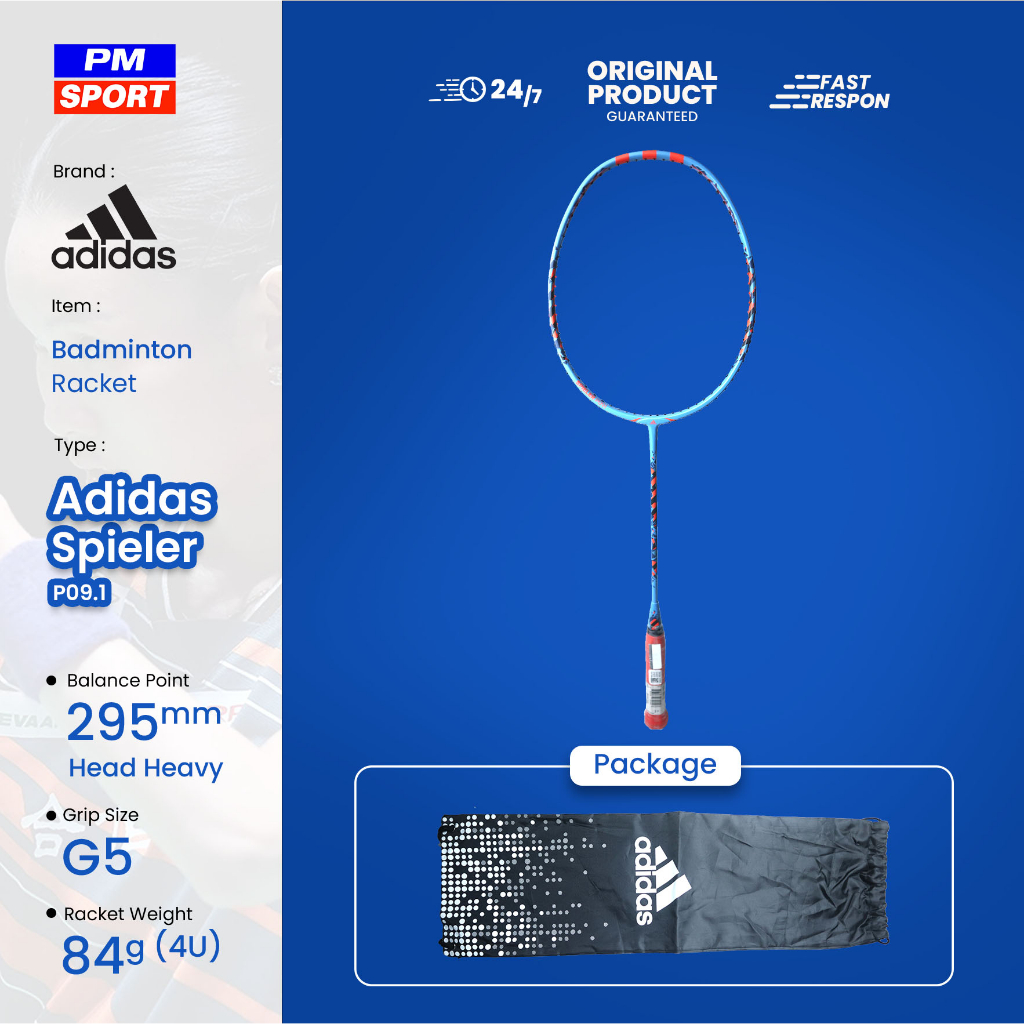 RAKET BADMINTON / BULUTANGKIS ADIDAS SPIELER P09.1