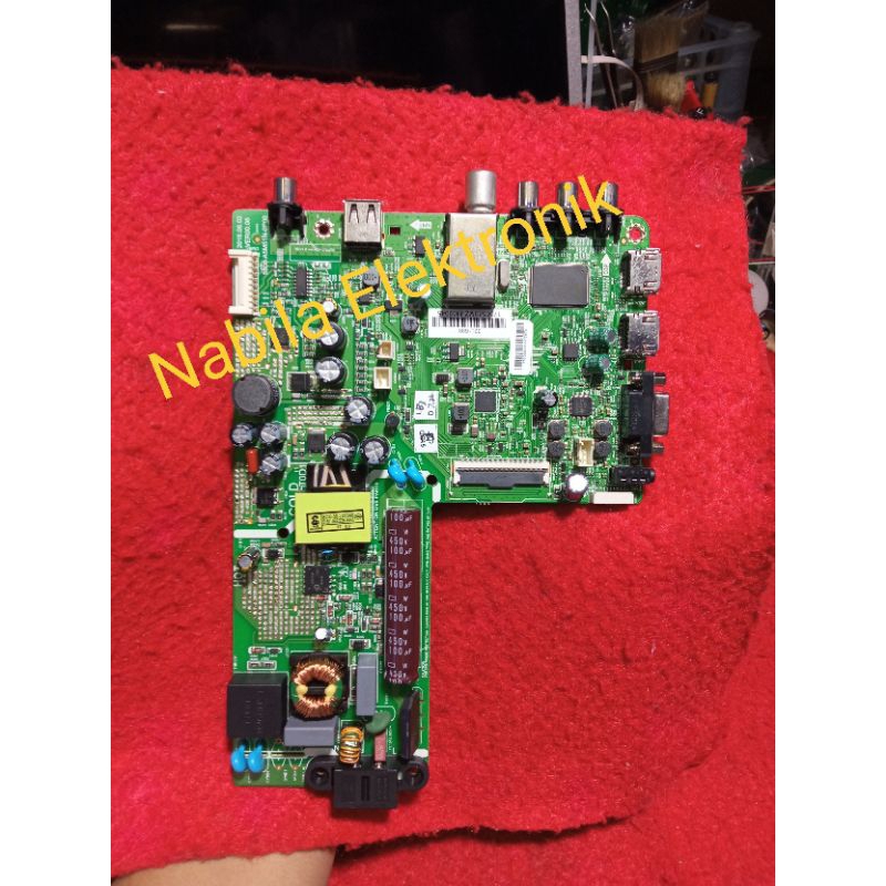 mainboard mb mesin tv led TOSHIBA 32L1600VJ soket Panel 60pin modul tv mobo TOSHIBA 32L1600