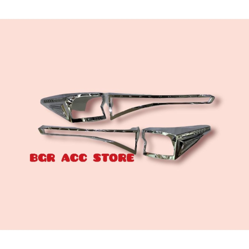 garis / list lampu belakang mobil Toyota Avanza Veloz 2022 chrome