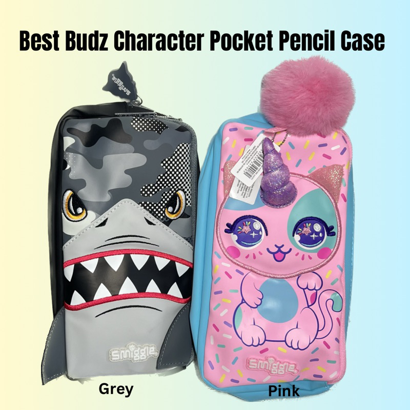 

ORIGINAL SMIGGLE BEST BUDZ CHARACTER POCKET PENCIL CASE