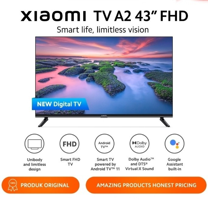 Xiaomi Mi Android Smart TV A2 UHD - 55 inch/A2 FHD 43 inch/A2 32 INCH HD