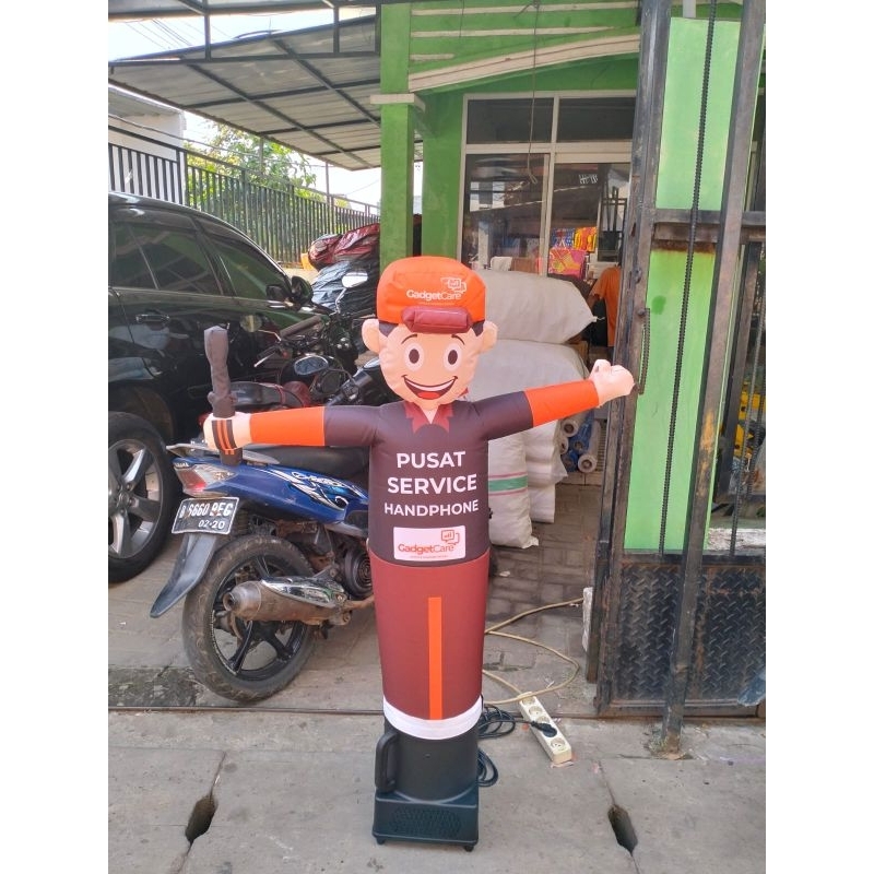 Balon Dancer Mini Ukuran 1 m, Balon Joget Mini, Balon Boneka Angin Mini