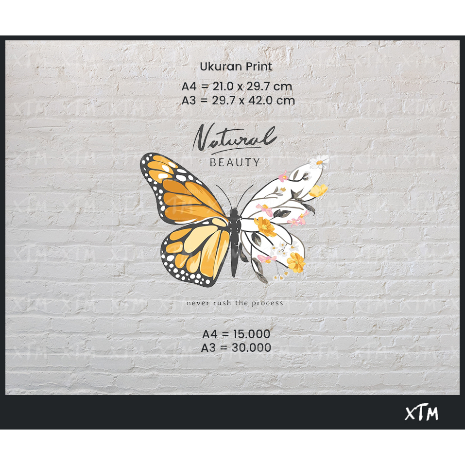 Baju Kaos Distro Motif Kupu-Kupu / BUTTERFLY || KAOS DISTRO UNISEX PRIA WANITA KATUN || KATUN PREMIU