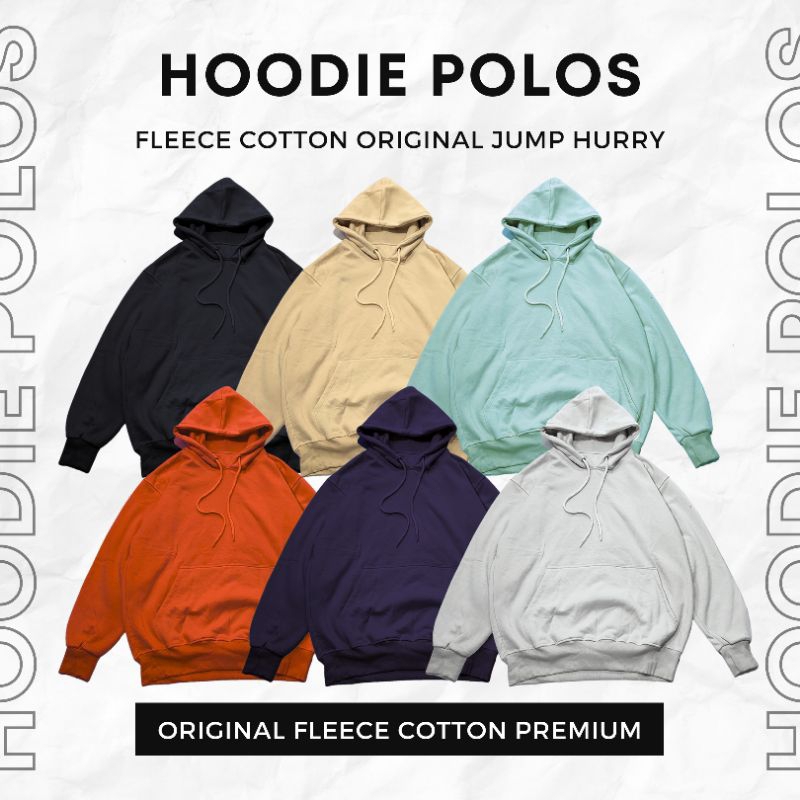 Jump Hurry | Hoodie Polos Simple | Hoodie Polos Katun | Hoodie Polos Premium | Grosir Hoodie Polos |