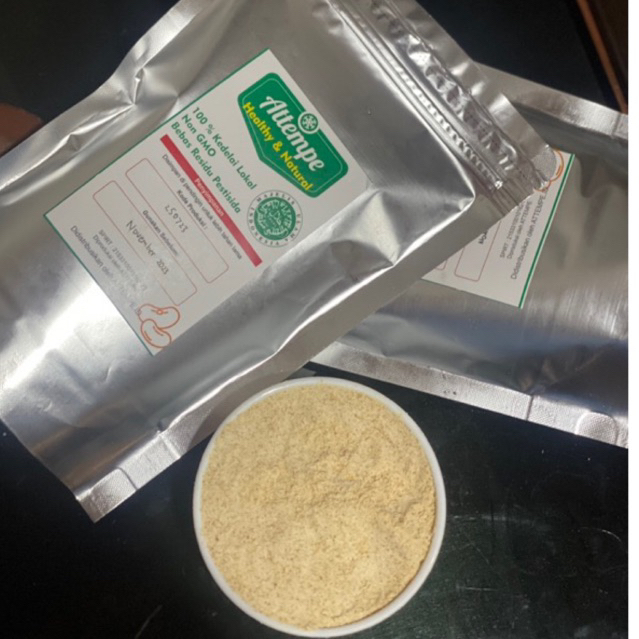 

ATTEMPE Tepung Tempe Organik Non-GMO 200 gram Gluten Free untuk MPASI Tanpa Campuran