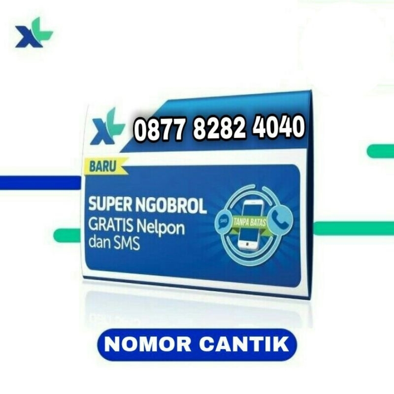 Nomer Cantik XL 0877 8282 2929 ABAB CDCD Kartu Perdana Minimalis Nomer Cantik Super Rapih Mudah Diin