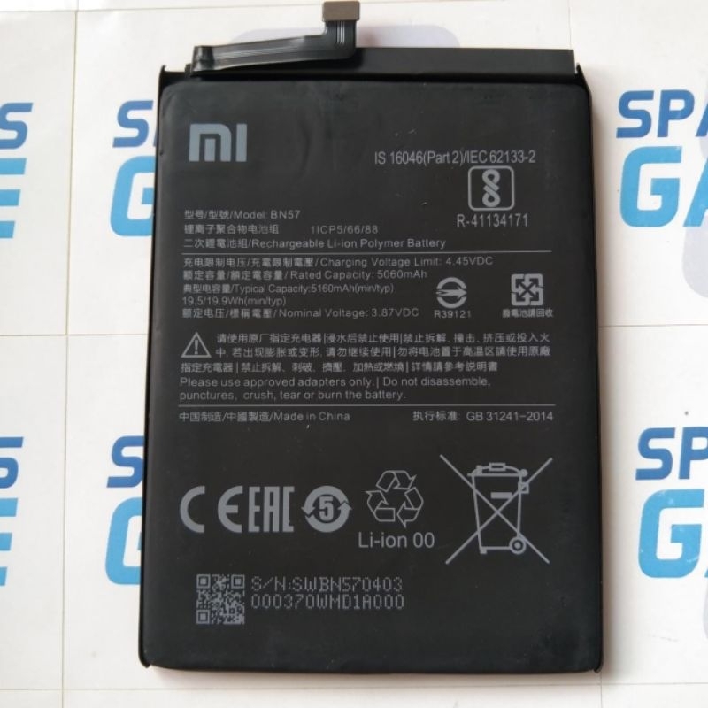 BATERAI XIAOMI POCO X3 NFC / POCO X3 PRO BN57 ORIGINAL