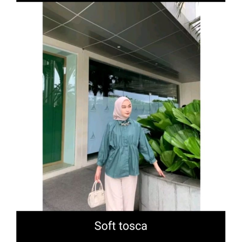 ALYA SHIRT KEMEJA KERUT bahan katun poplin