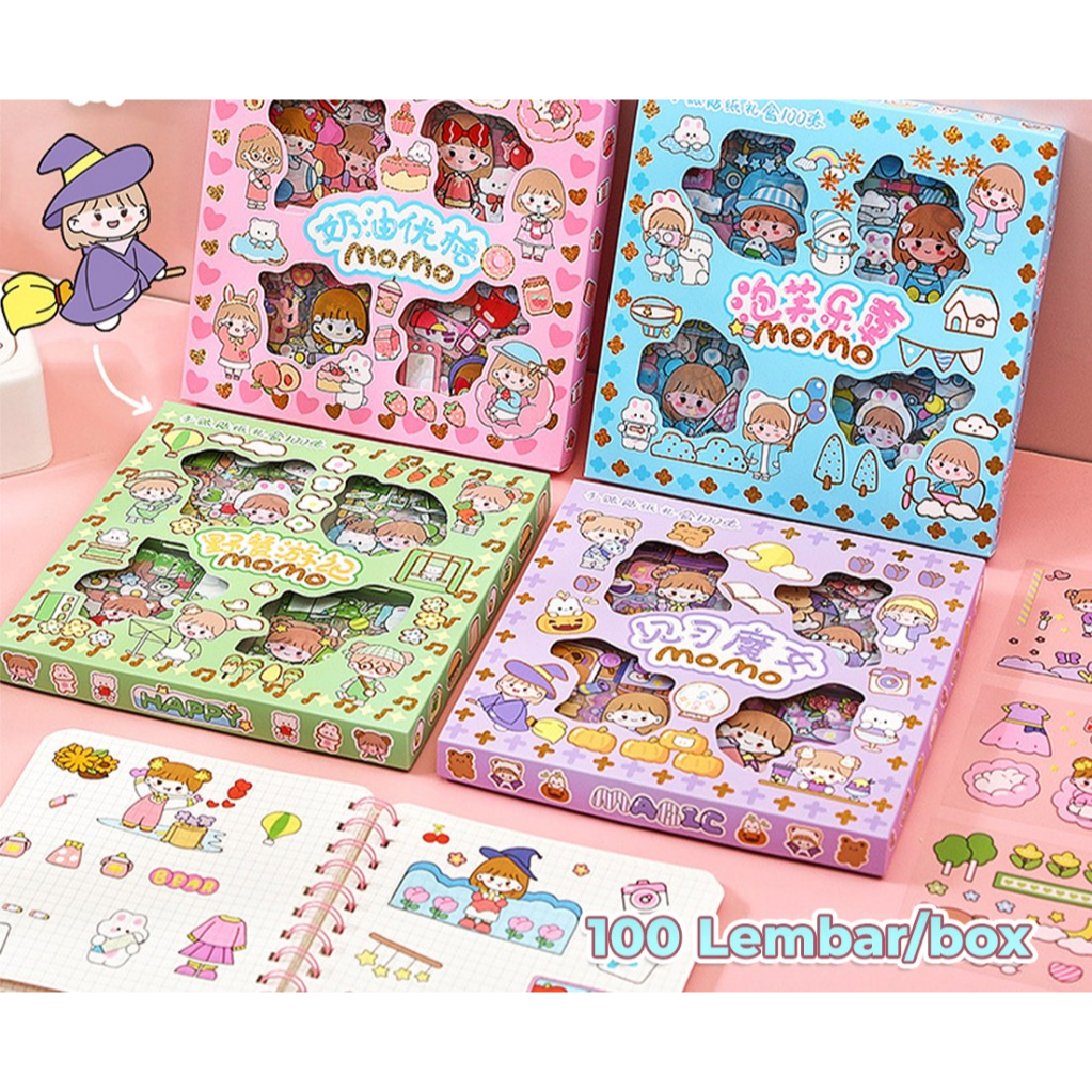 

(Khusus Kota Batam)Stiker Motif Kartun AILI Korea Lucu Dekorasi Handbook Scrapbook DIY