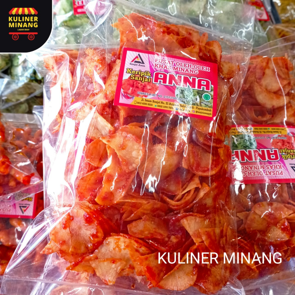 

Sanjai Balado Anna Oleh-Oleh Asli Kampung Cemilan Makanan Payakumbuh Khas Padang Snack Jajanan Kuliner Minang Kabau Gurih Spicy Murah Renyah Resmi 100% Halal Original AX02