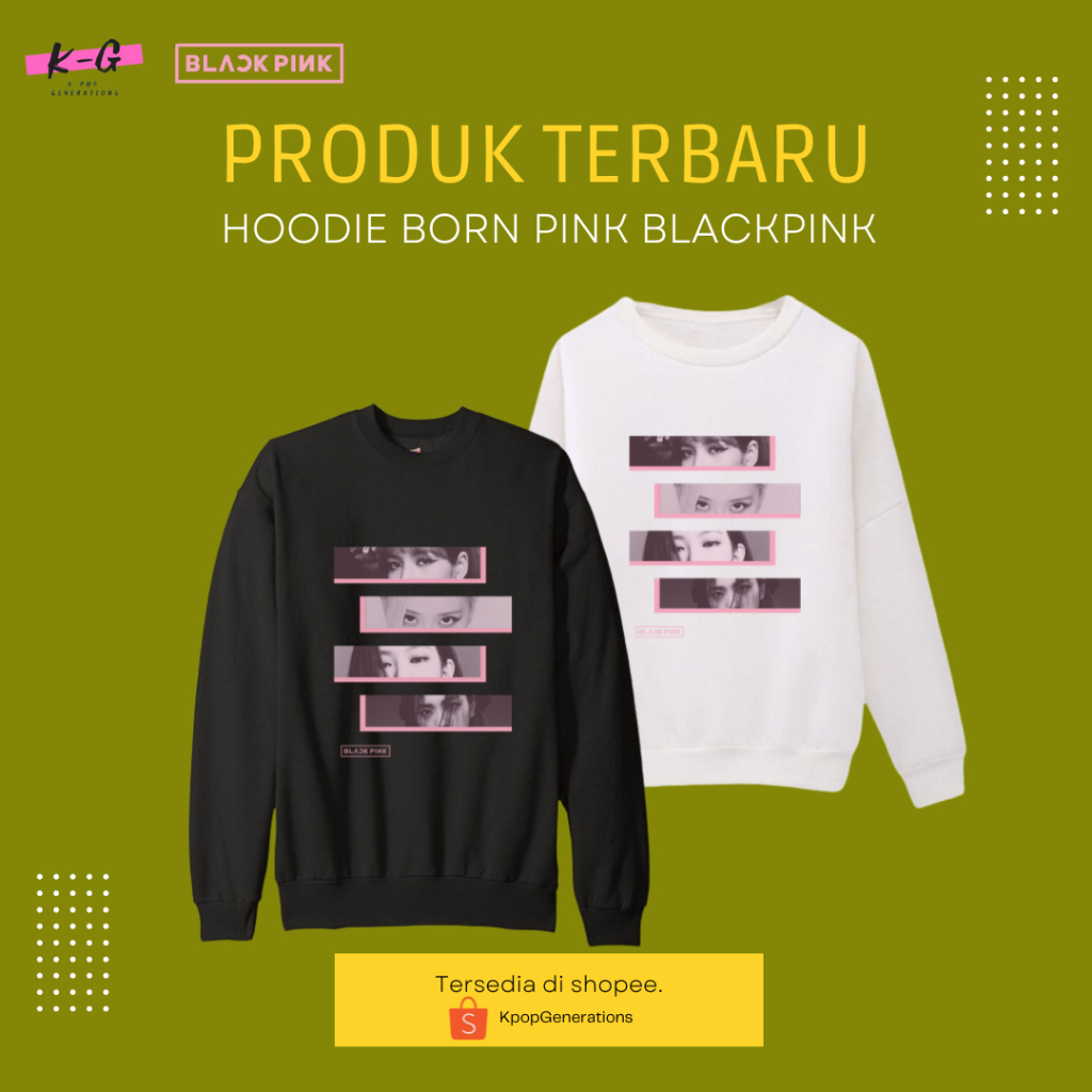 Sweater blackpink terbaru kaos lengan panjang 2023