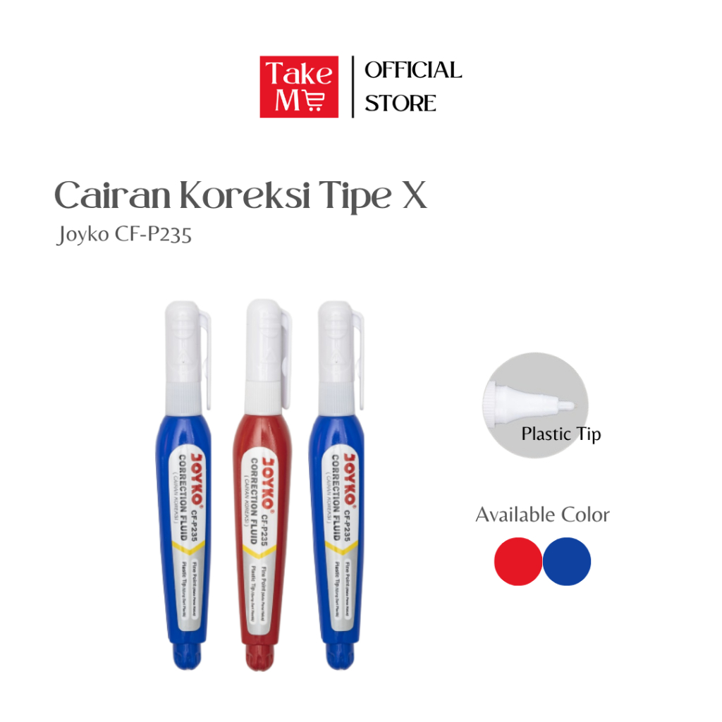 

TAKE ME Cairan Koreksi Penghapus Cair/Tipex Joyko CF-P235