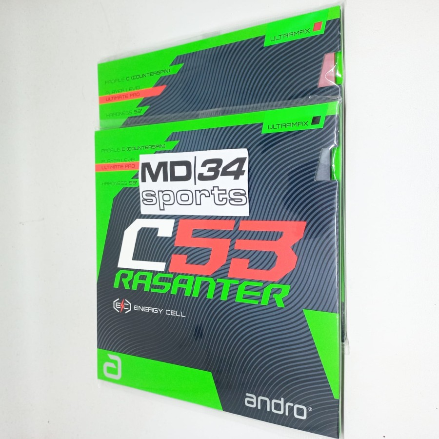 KARET ANDRO RASANTER C53 - karet / rubber / bet pingpong murah