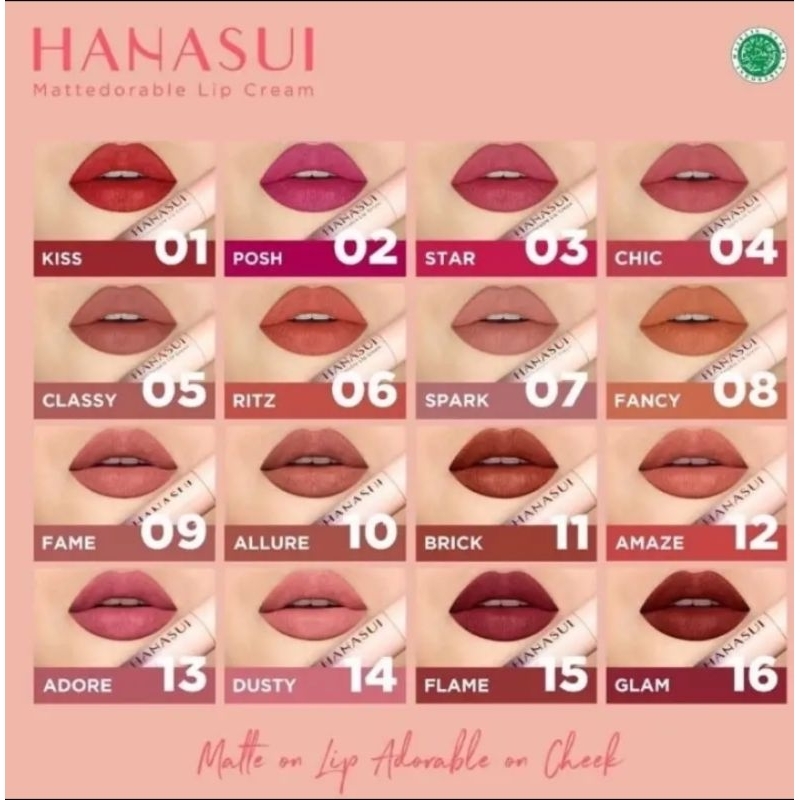 LISTIP HANASUI MATTEDORABLE LIP CREAM