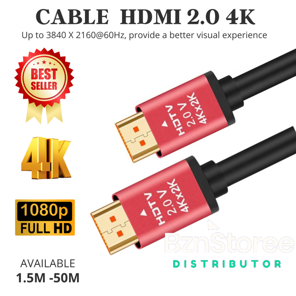 Kabel HDMI to HDMI 2.0 4k 30meter / Kabel HDMI Indobestlink 2.0 4k terbaru 30meter / Kabel HDMI bagu